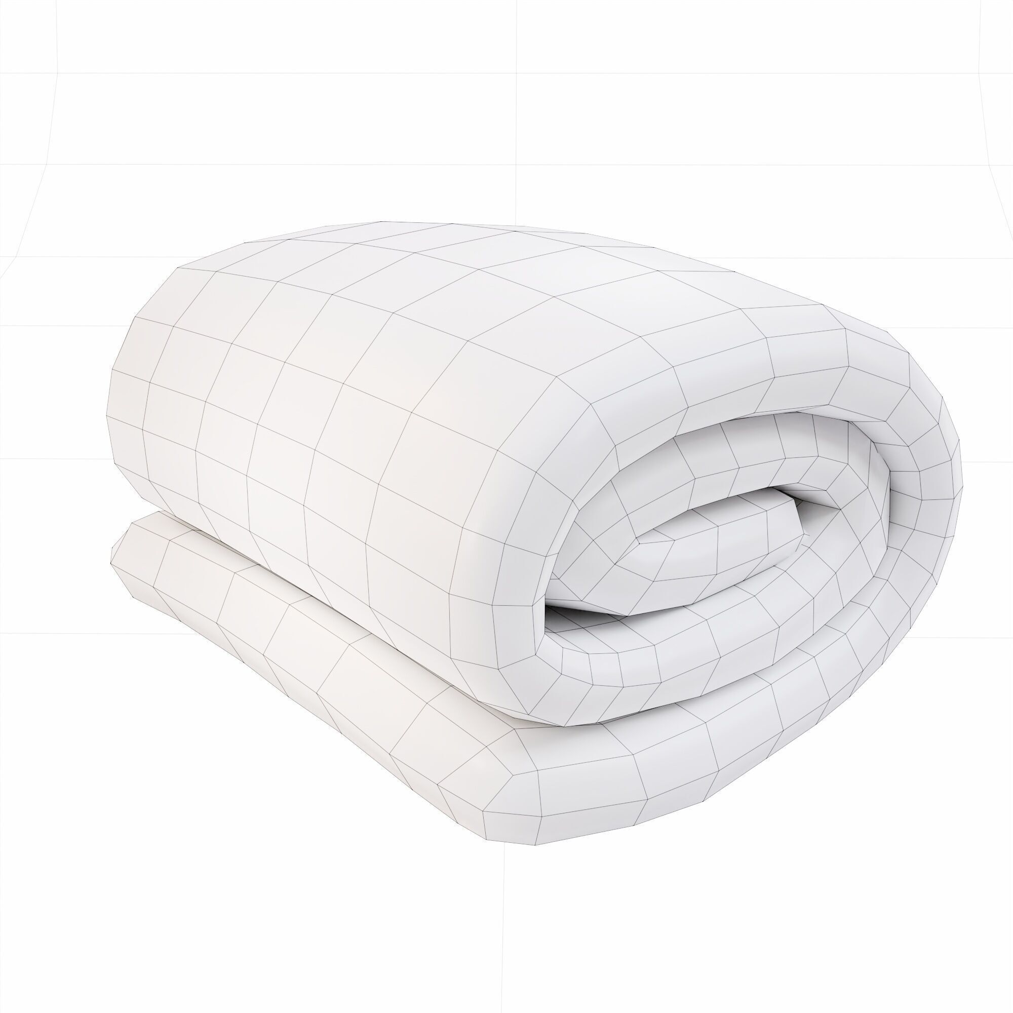 Blanket 3d model Low-poly 3D model_10