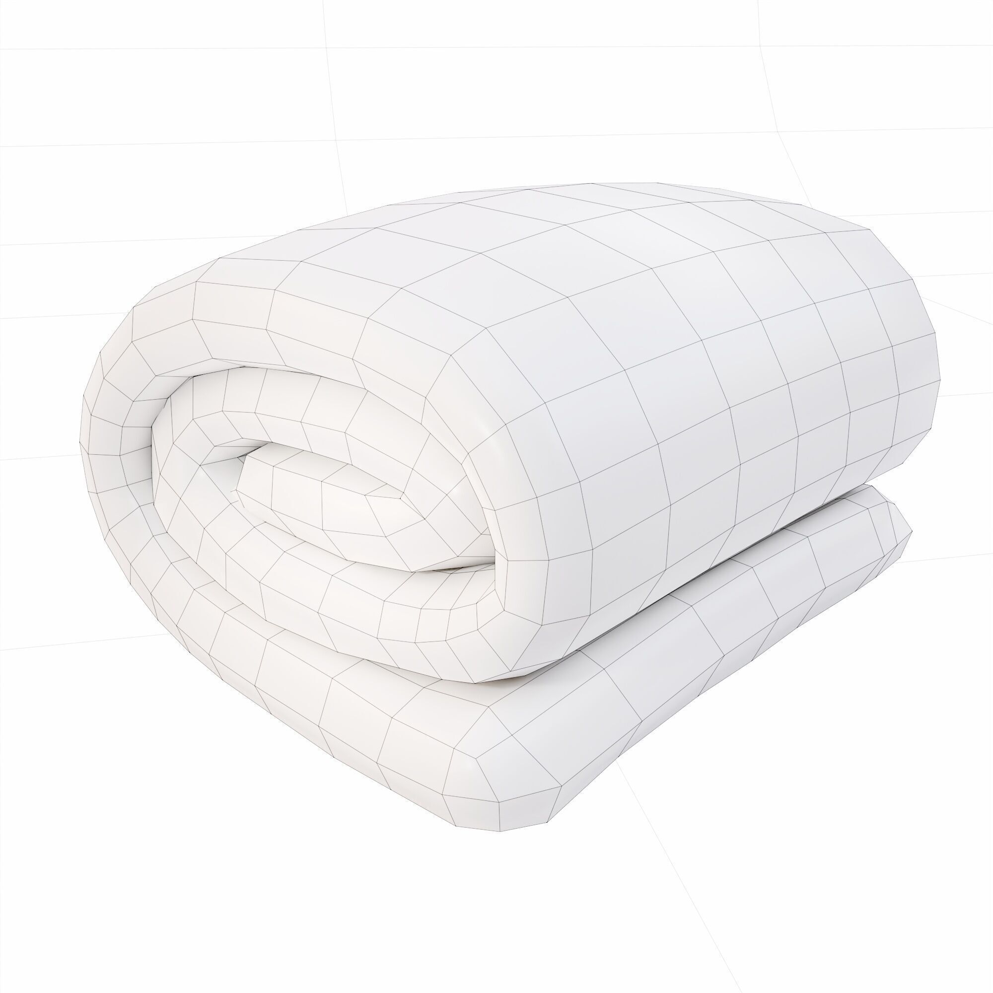 Blanket 3d model Low-poly 3D model_11