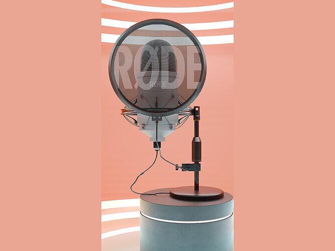 Studio Microphone 3D model