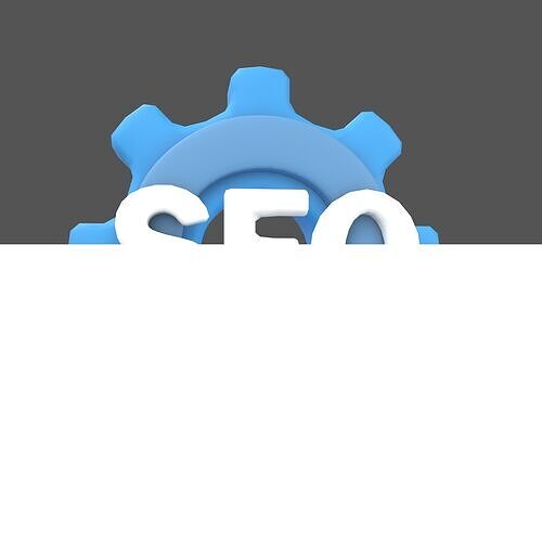 SEO Icon v1 002 Low-poly 3D model