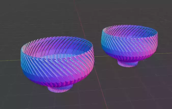 A 3D printable model of an art basket 3D print model