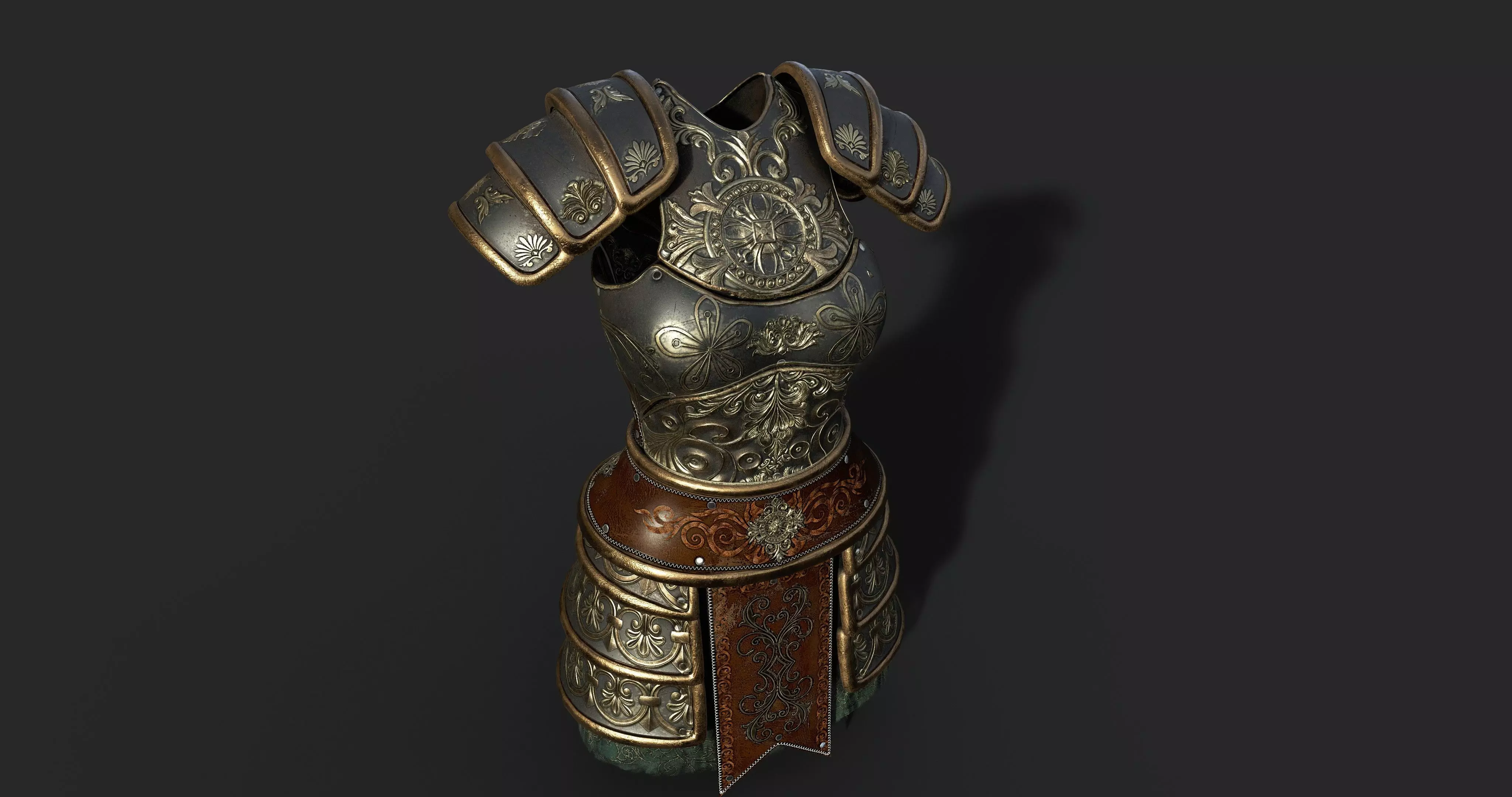 Armor Free low-poly 3D model