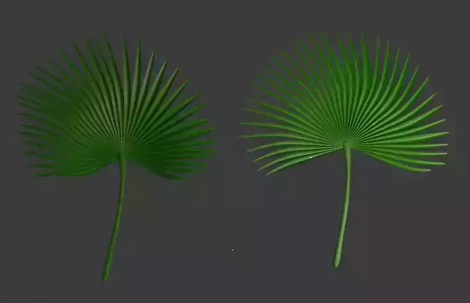 Sunflower leaves Palm leaf 3D printed file STL