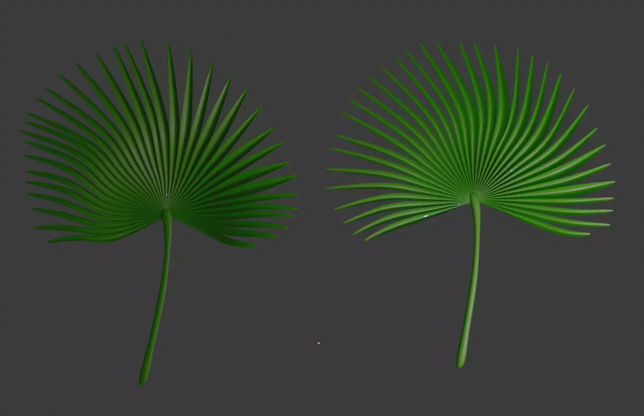 Sunflower leaves Palm leaf 3D printed file STL 3D print model