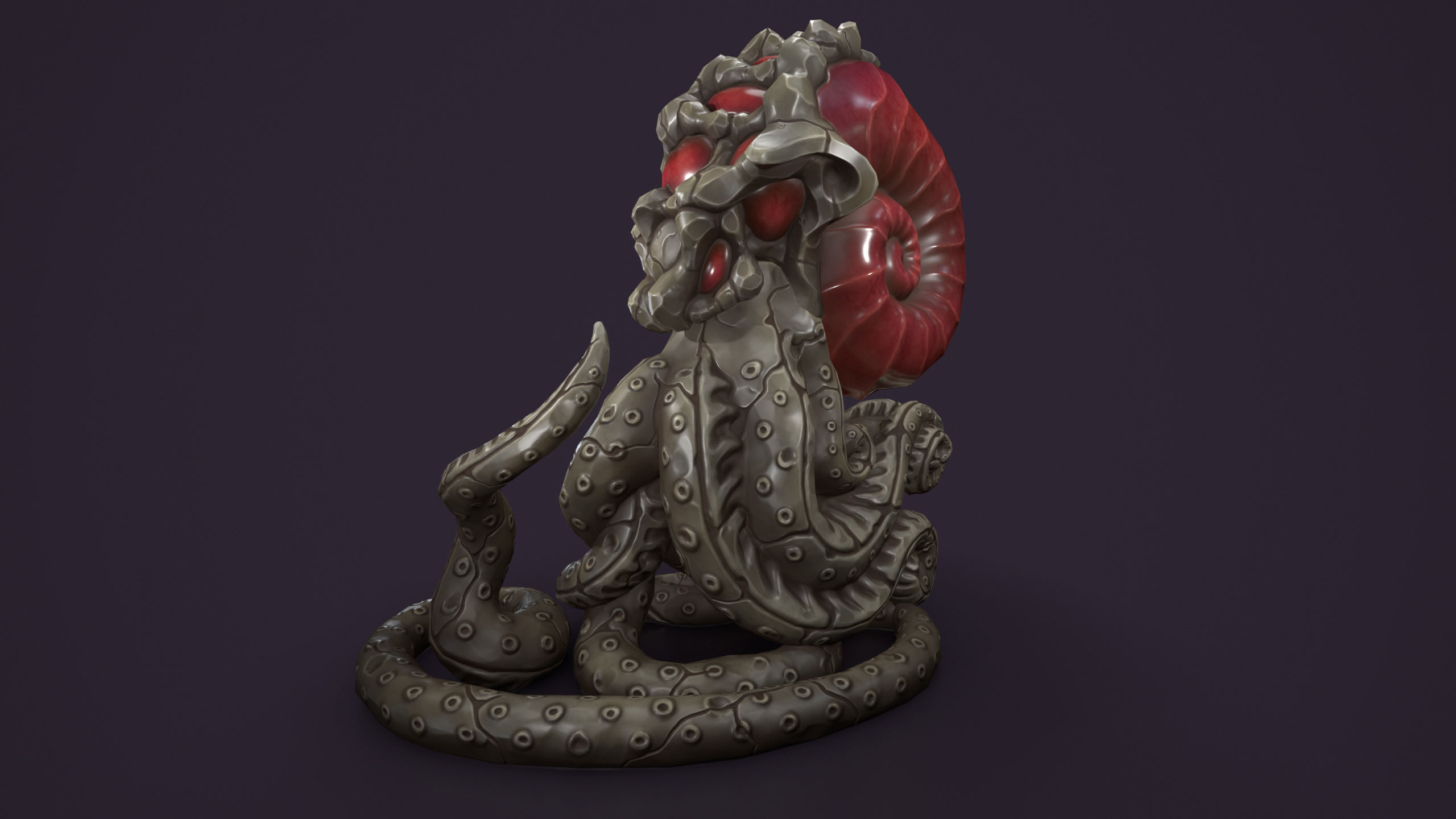 Ancient cthulhu creature statue 3d print 3D print model_4