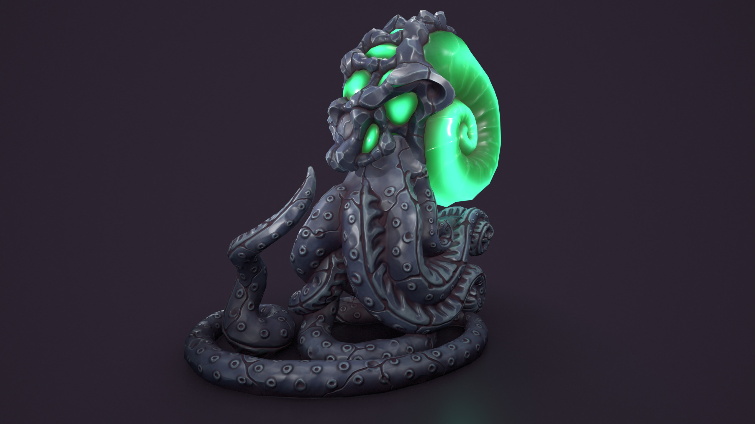 Ancient cthulhu creature statue 3d print 3D print model_9