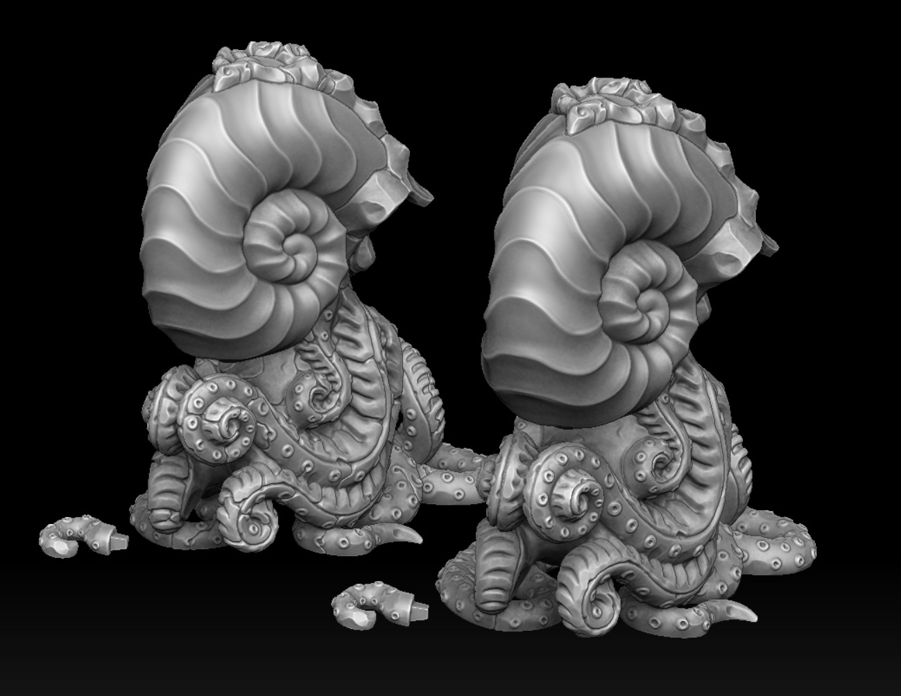 Ancient cthulhu creature statue 3d print 3D print model_1