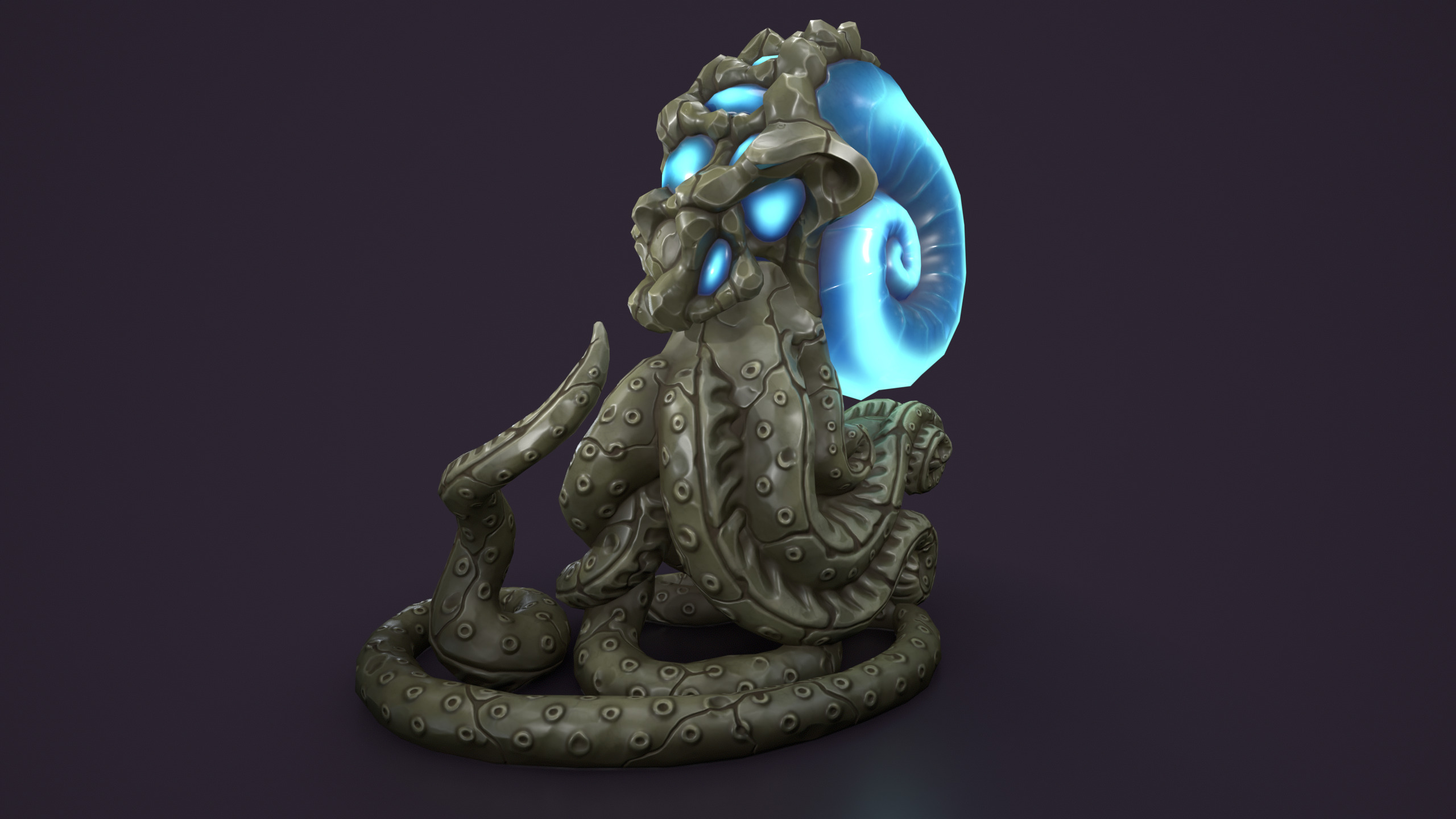 Ancient cthulhu creature statue 3d print 3D print model_5