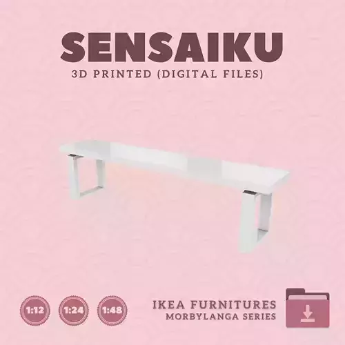 2 MORBYLANGA Bench for Miniature Dollhouse - IKEA - 3D Print