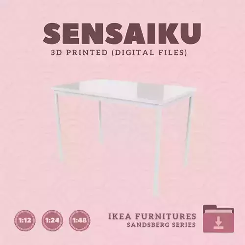 1 SANDSBERG Table for Dollhouse - IKEA - 3D Print
