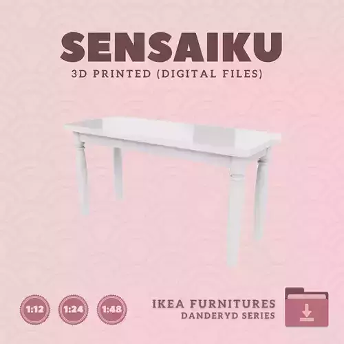 2 DANDERYD Bench 35 In for Dollhouse - IKEA - 3D Print