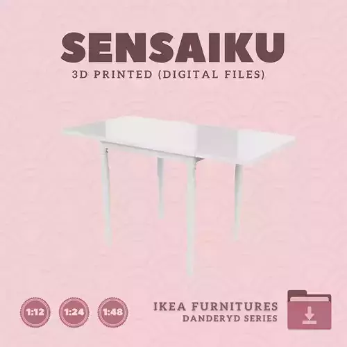 7 DANDERYD Drop-leaf Table for Dollhouse - IKEA - 3D Print