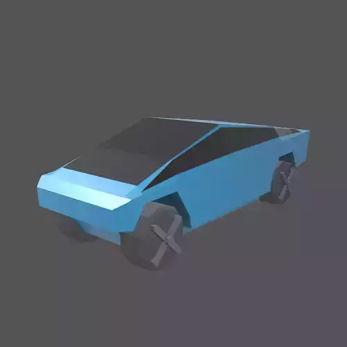 Low Poly Cyber Car v1 003