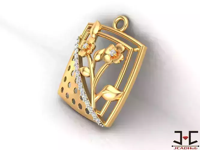 0250 - Flower Pendant Set for Girls - JCADHub