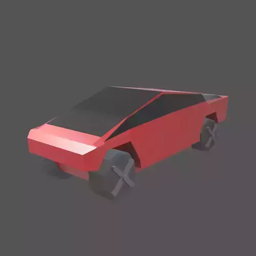 Low Poly Cyber Car v1 004