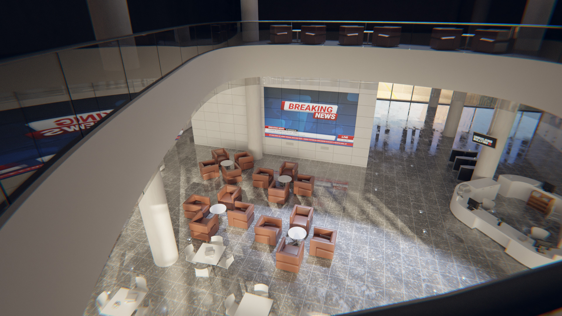 News Media Center 3D model_2