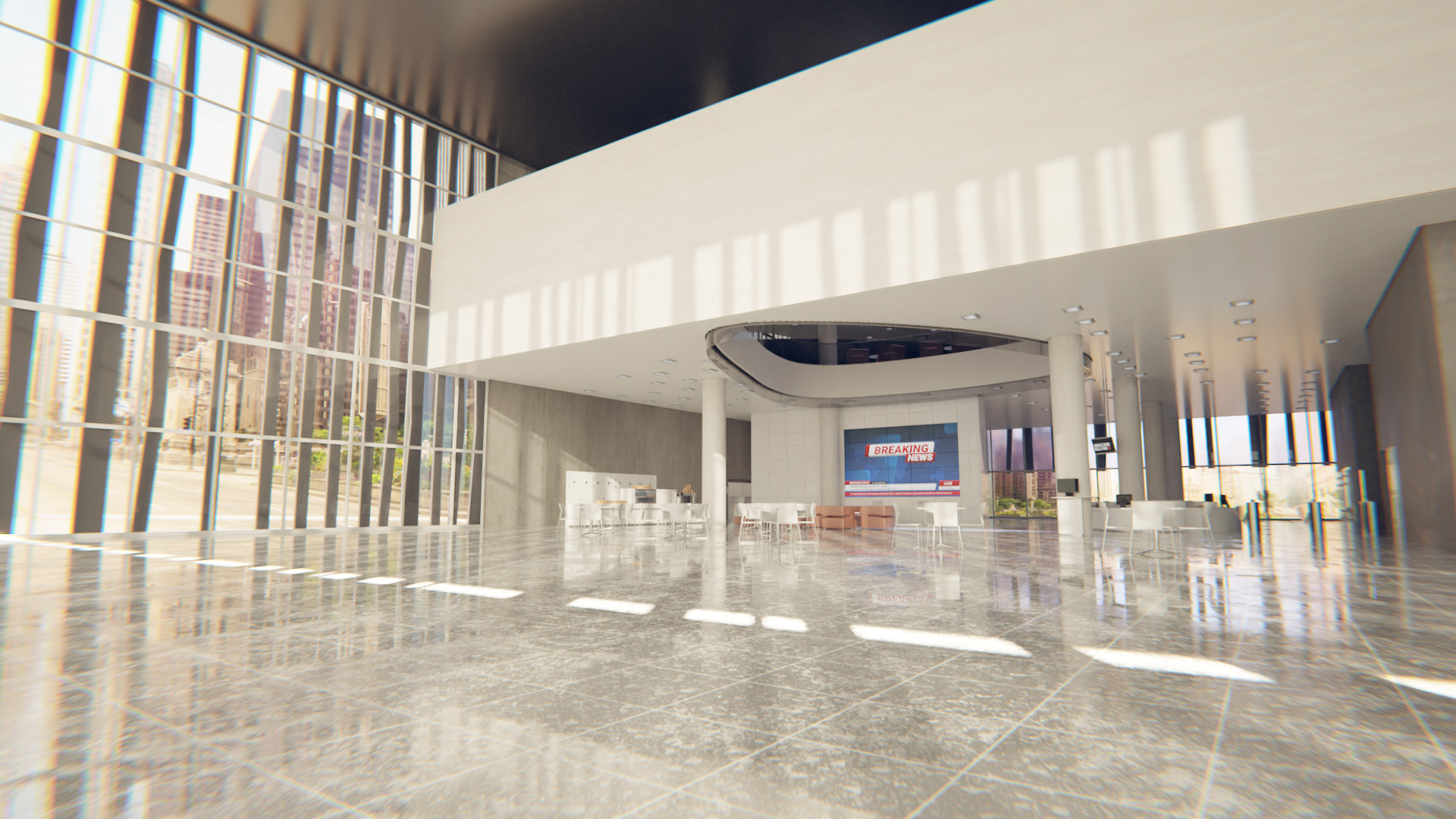 News Media Center 3D model_1