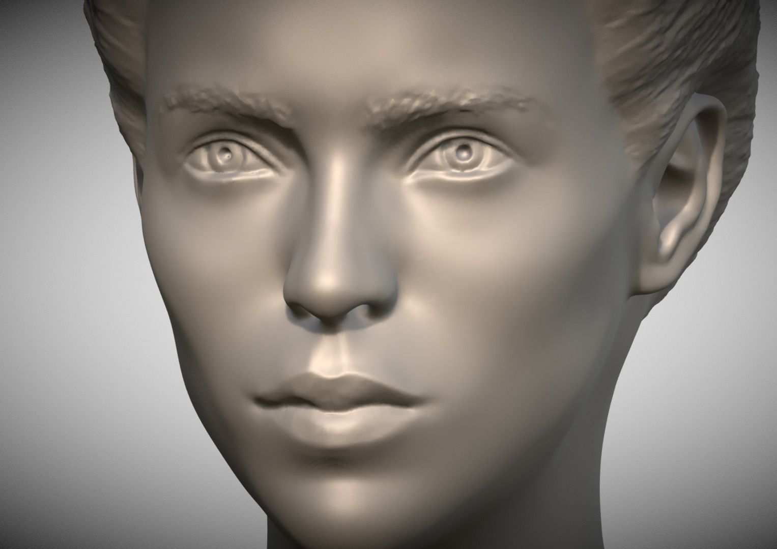 Attractive woman bust 3D printing ready 3 3D print model_11