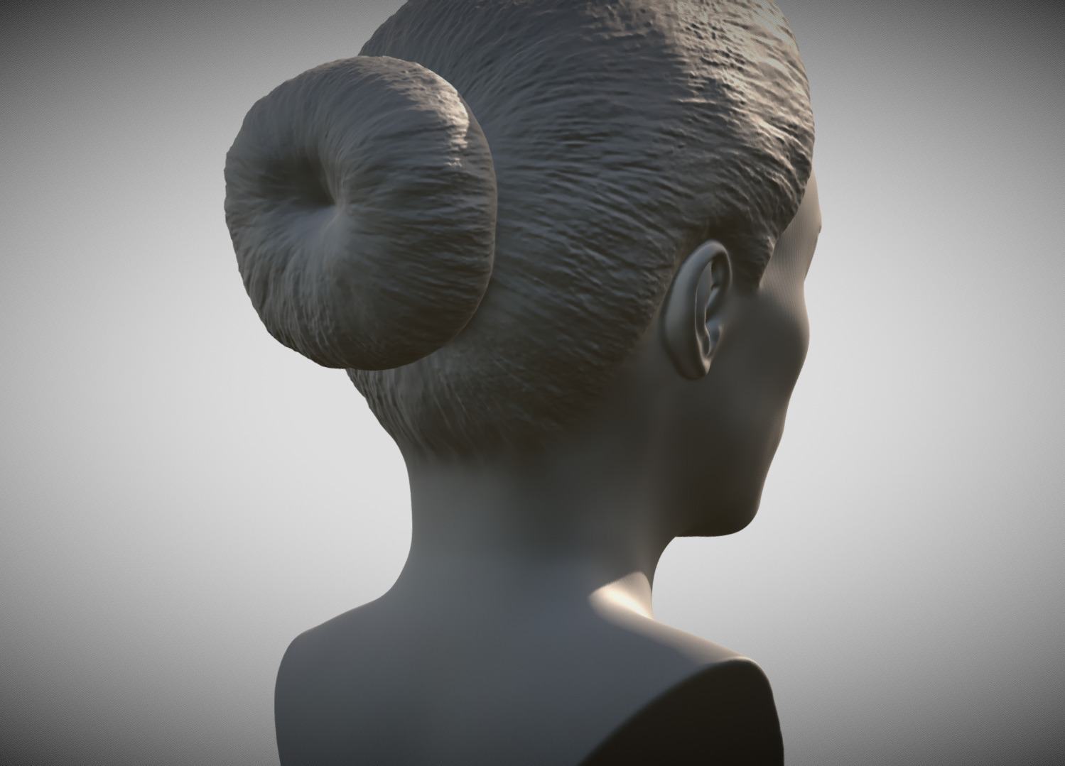 Attractive woman bust 3D printing ready 3 3D print model_5