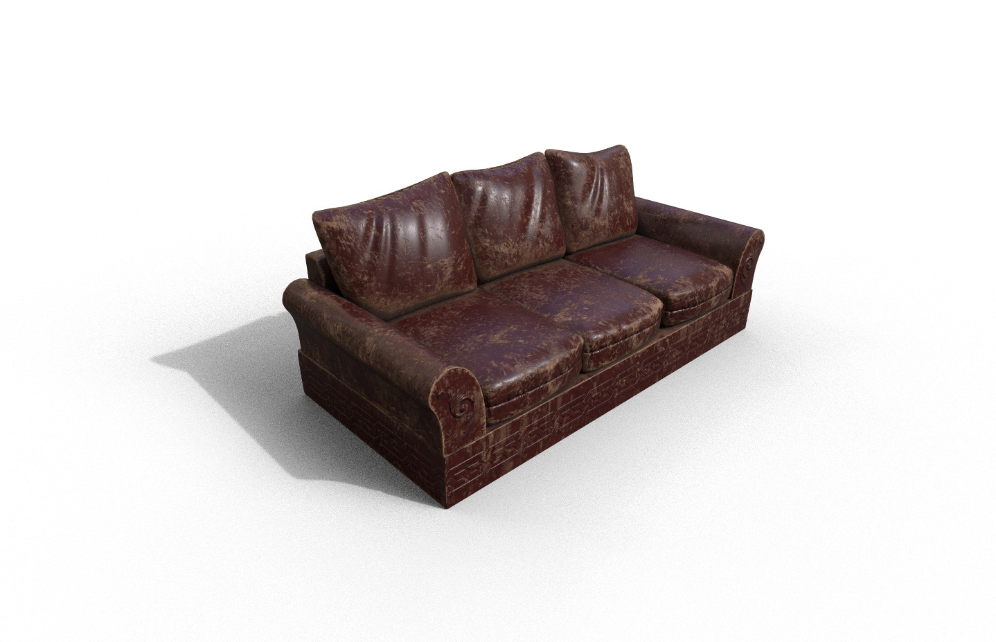 Pack 2 High-Quality 3D Sofa Low-poly 3D model_6