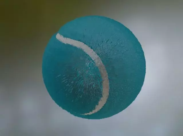 Tennis Ball Blue Free low-poly 3D model