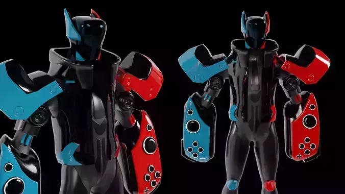 Futuristic Robot - Nintendo Robot 3D model