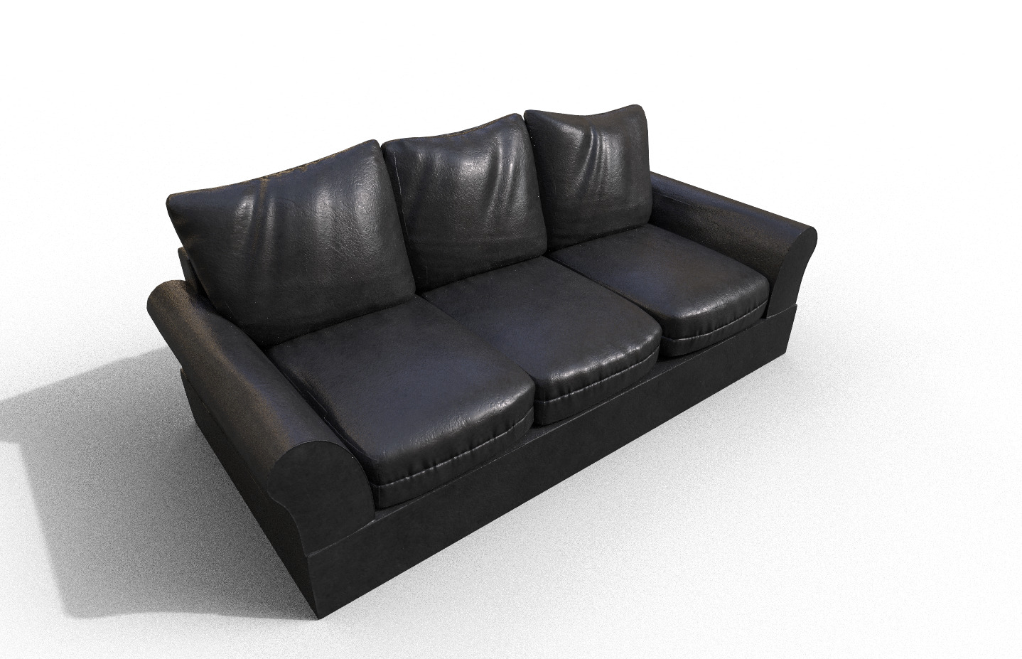 Pack 2 High-Quality 3D Sofa Low-poly 3D model_1