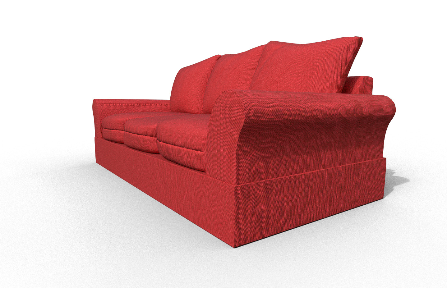 High-Quality 3D Sofa Low-poly 3D model_2