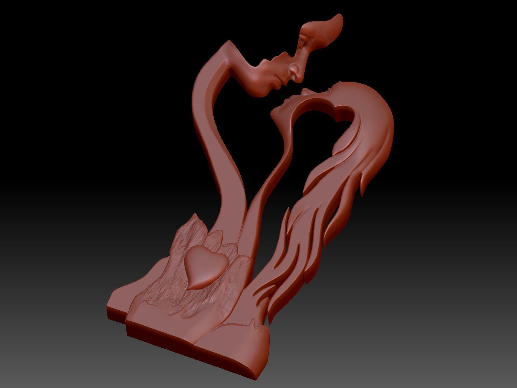 loving look 3D print model_3