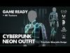 Cyberpunk Neon Outfit Low-poly 3D model_2