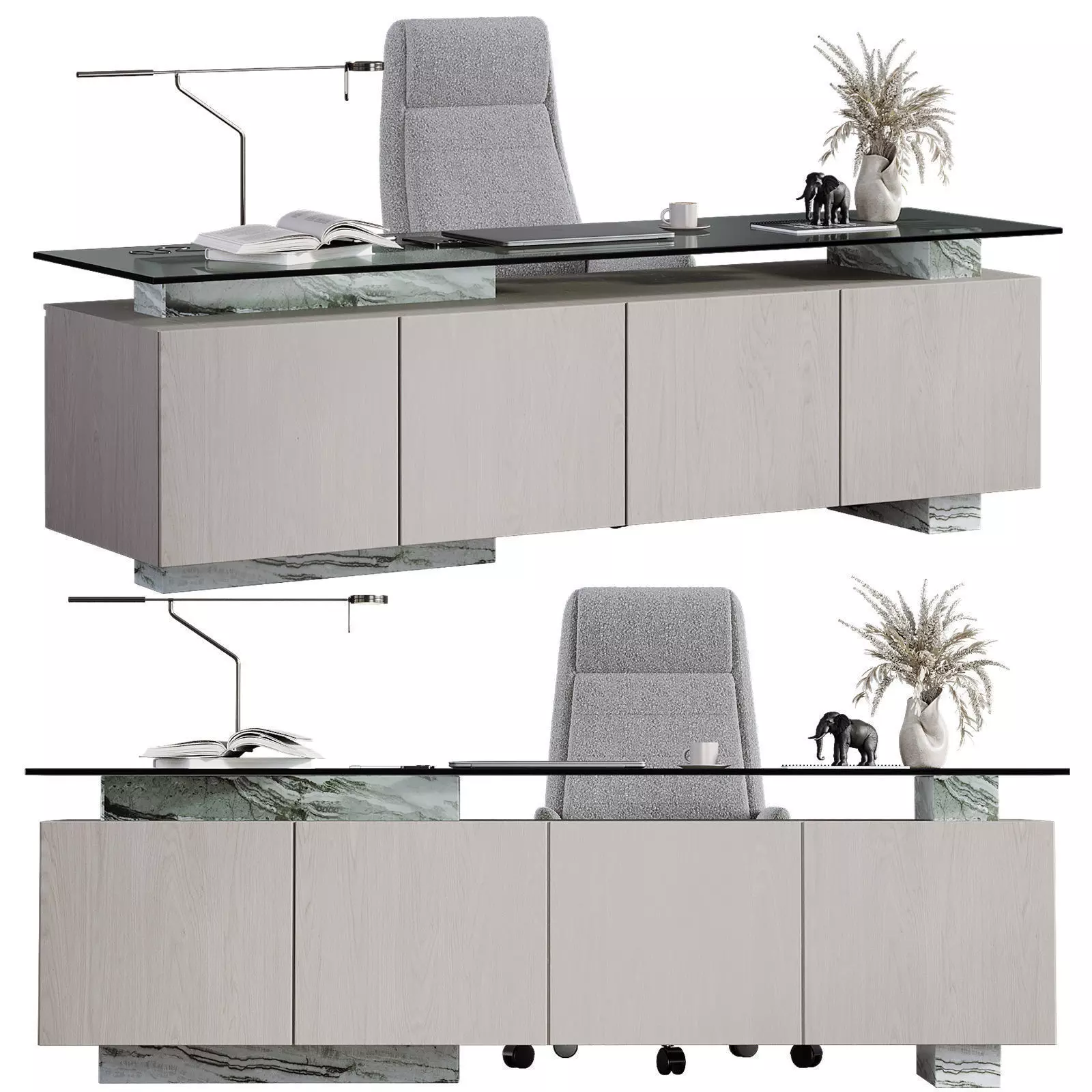 Office Furniture Manager set 28 3D model