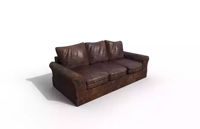 Old High-Quality 3D Sofa Terror