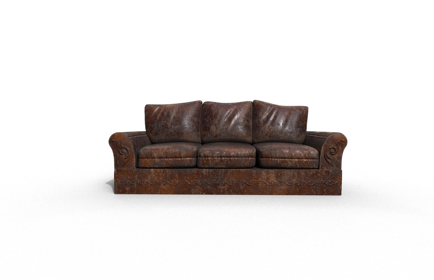 Old High-Quality 3D Sofa Terror Low-poly 3D model_1