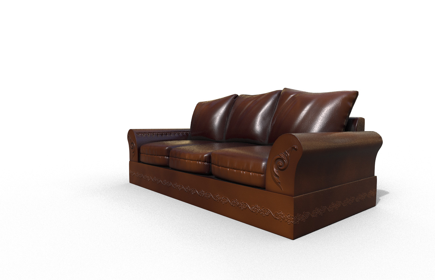 Pack 2 High-Quality 3D Sofa Low-poly 3D model_3