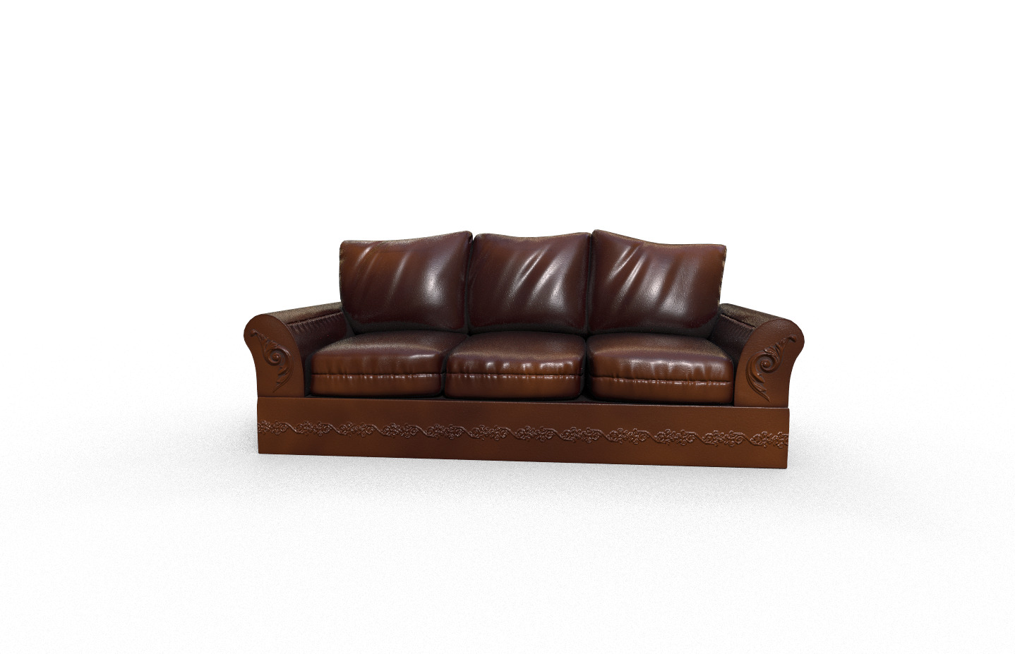 Pack 2 High-Quality 3D Sofa Low-poly 3D model_2