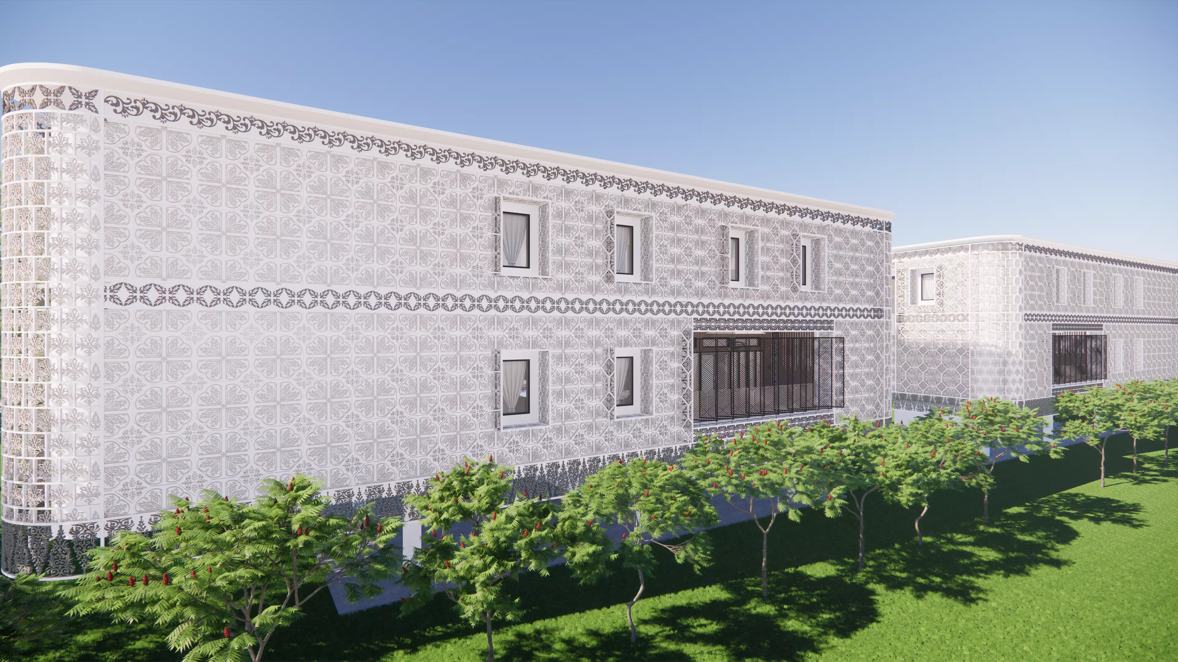 The Companion Building Of Sambas Cultural Centre 3D model_0