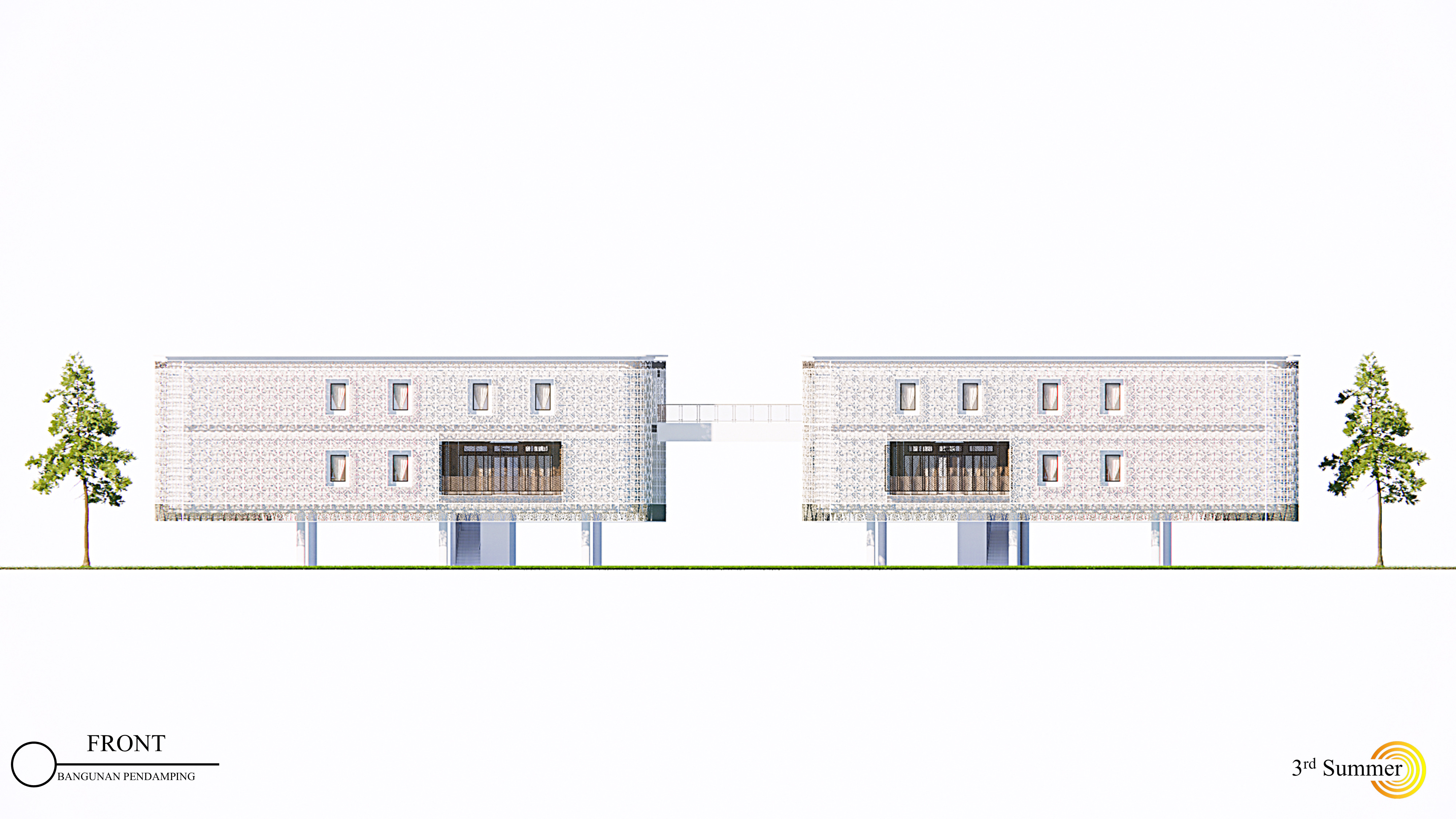 The Companion Building Of Sambas Cultural Centre 3D model_10
