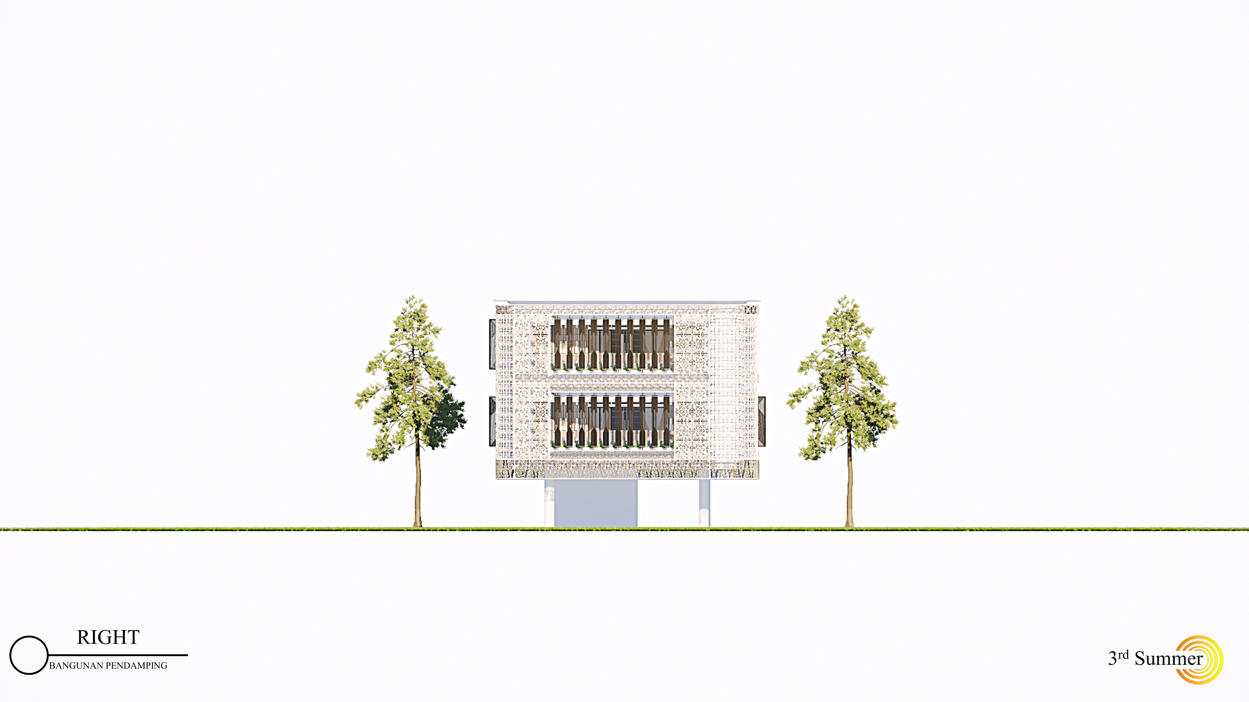 The Companion Building Of Sambas Cultural Centre 3D model_12