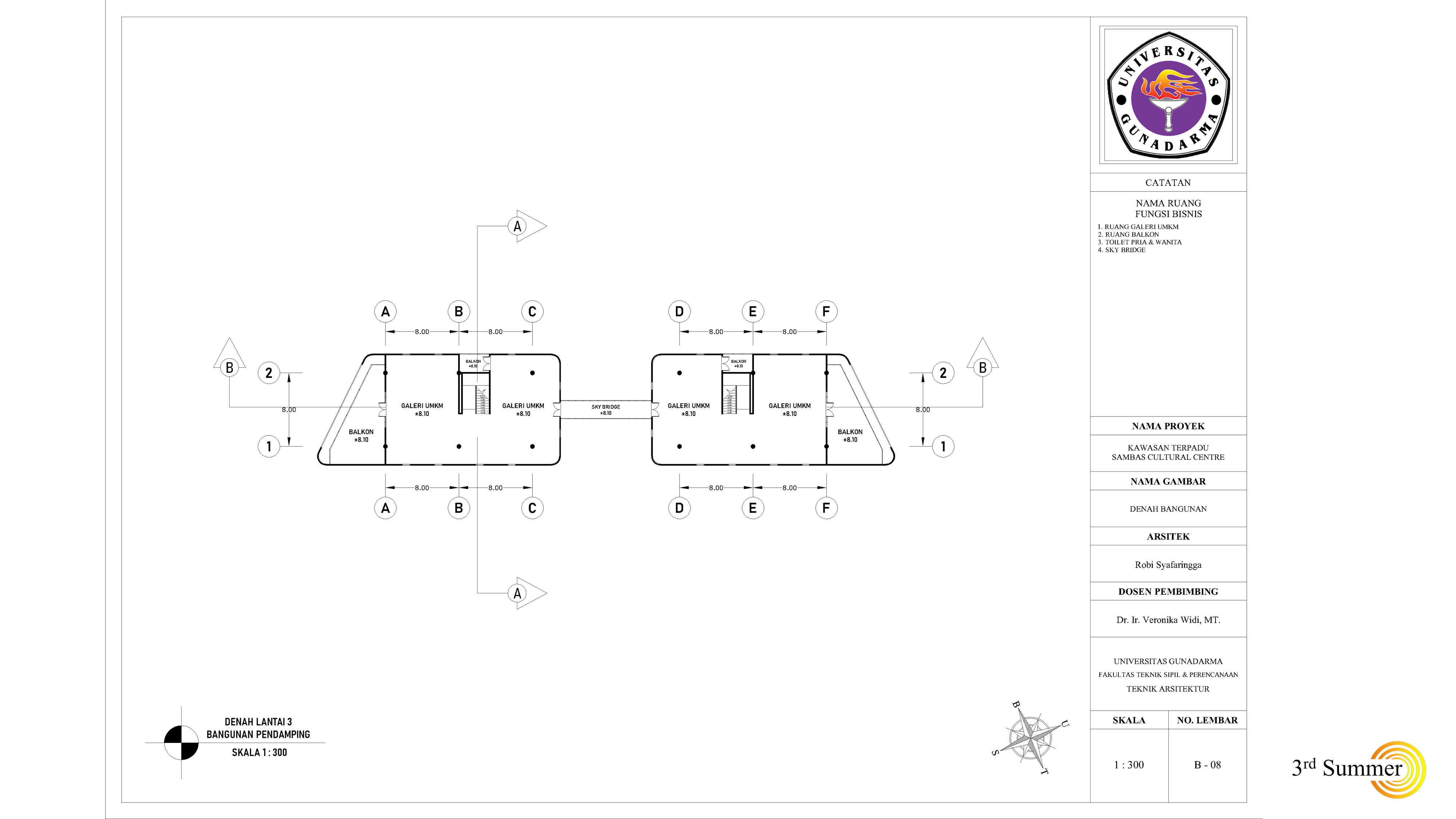 The Companion Building Of Sambas Cultural Centre 3D model_17