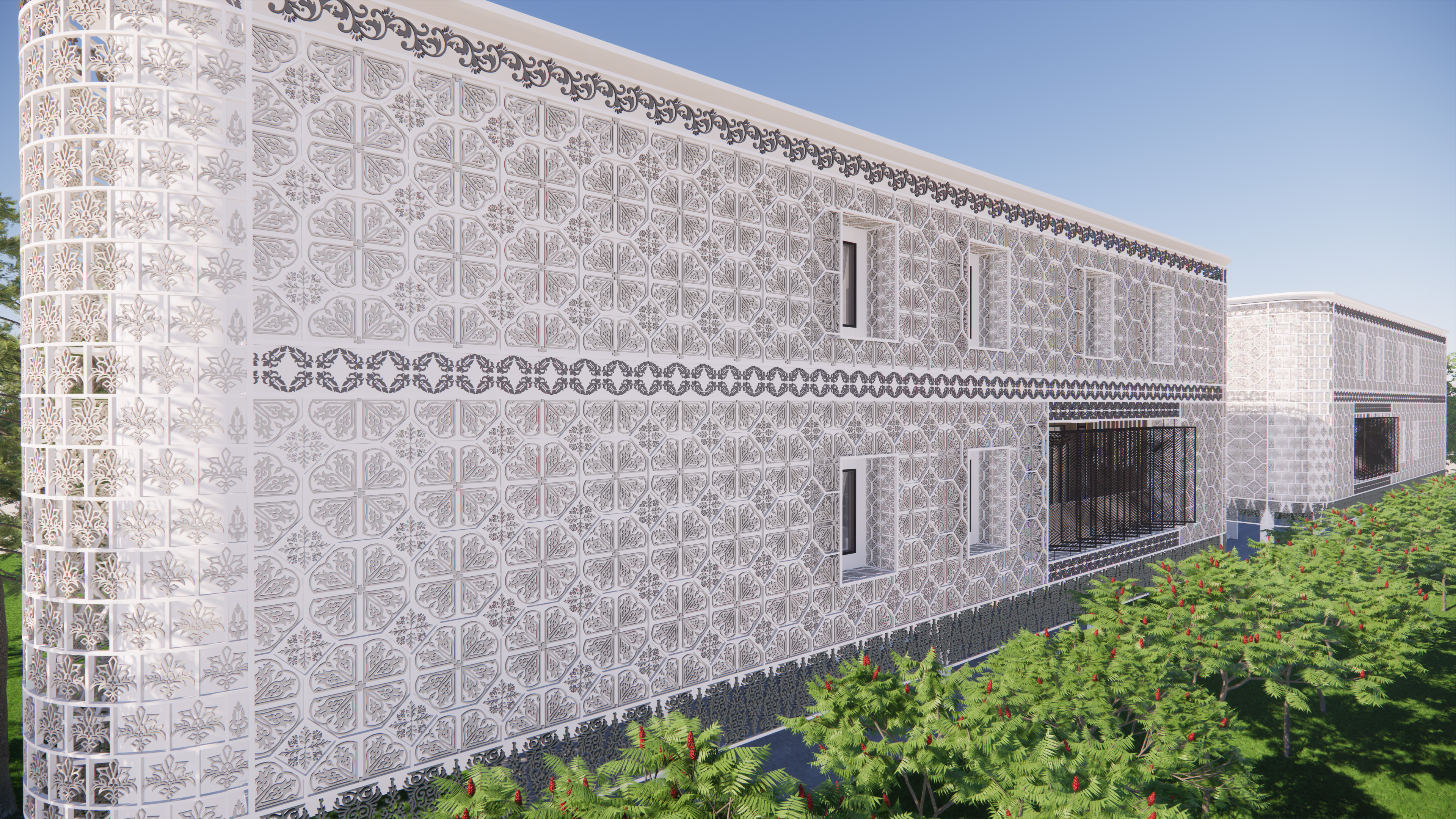 The Companion Building Of Sambas Cultural Centre 3D model_1