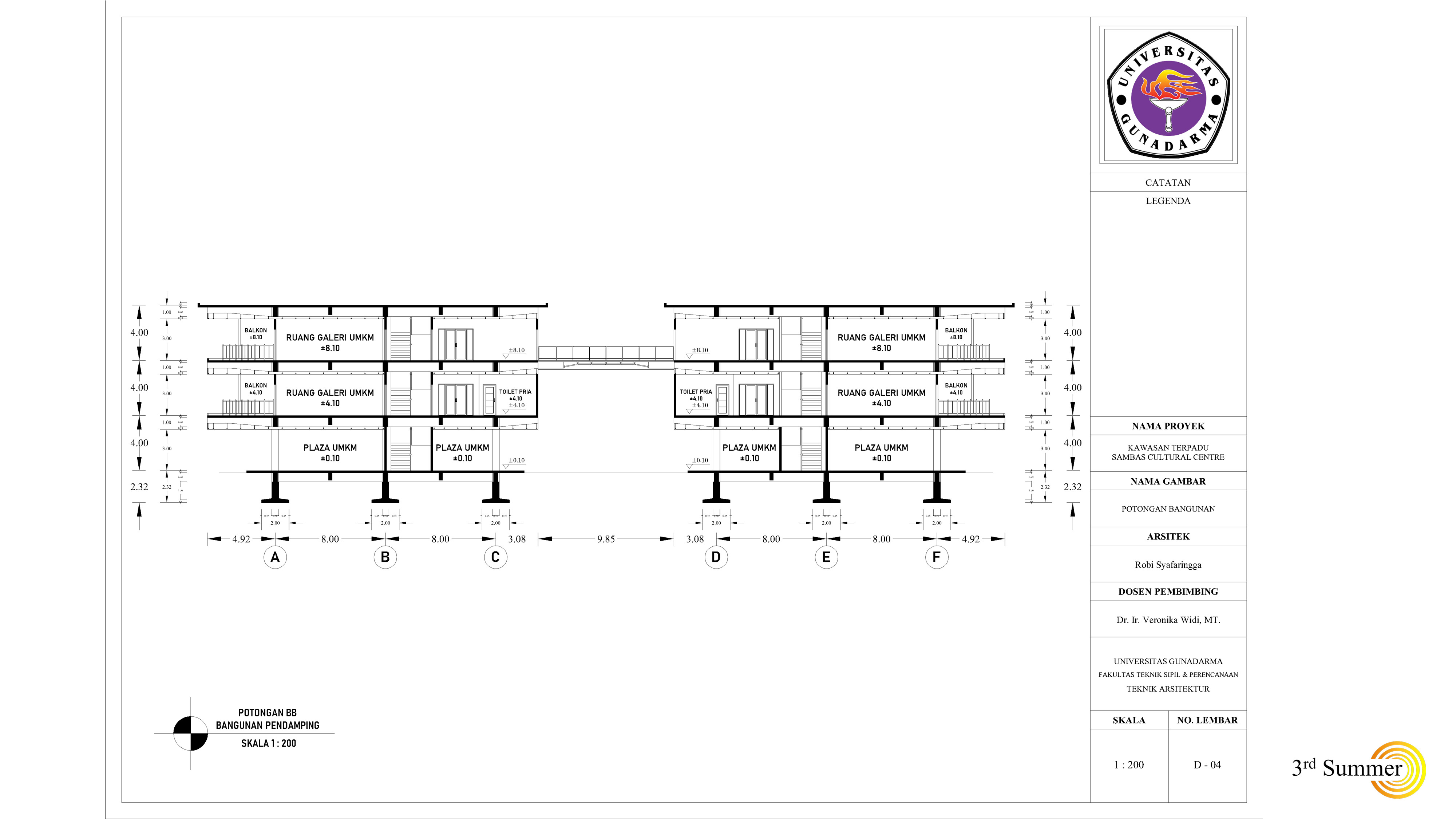 The Companion Building Of Sambas Cultural Centre 3D model_19