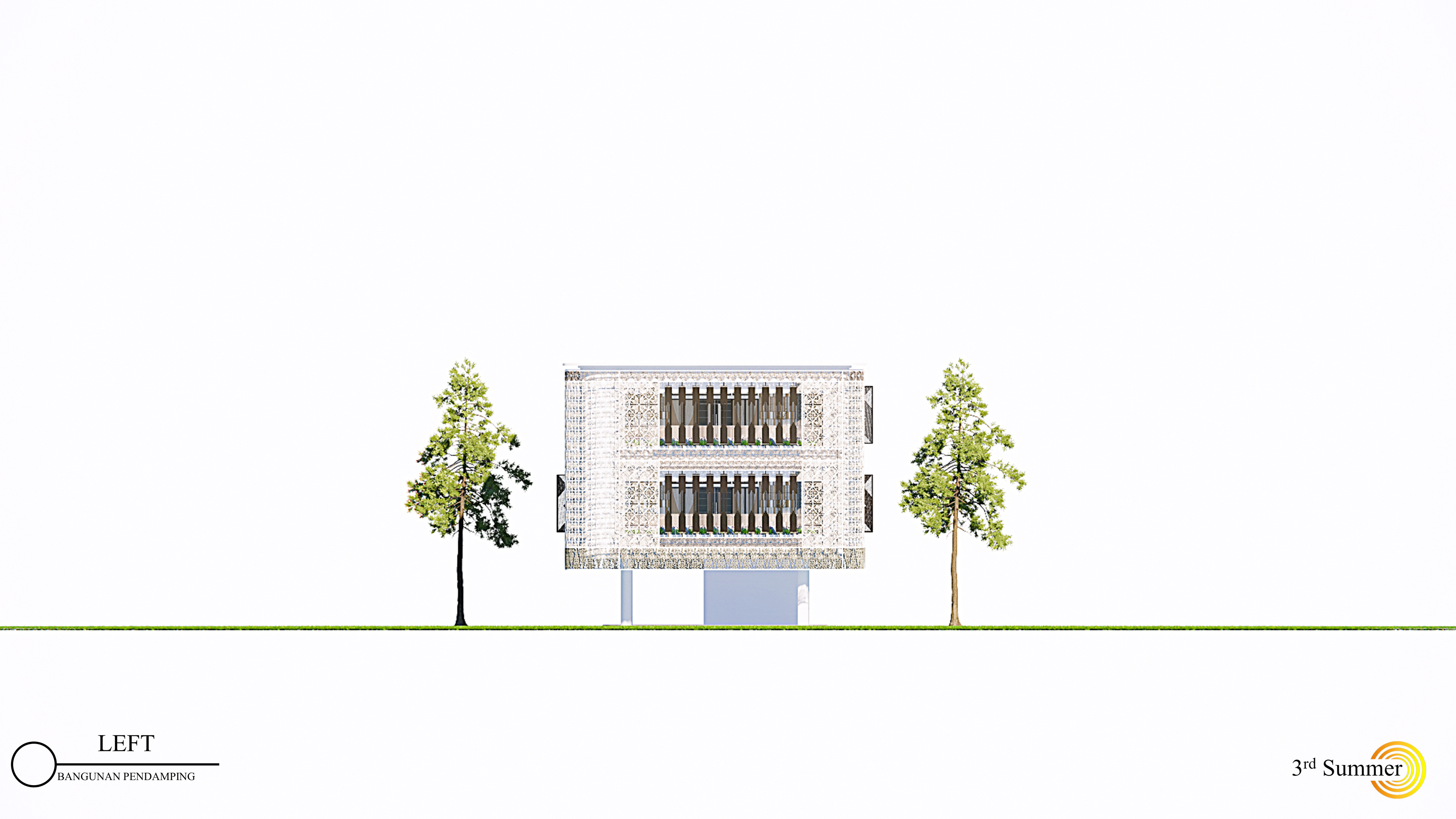 The Companion Building Of Sambas Cultural Centre 3D model_11