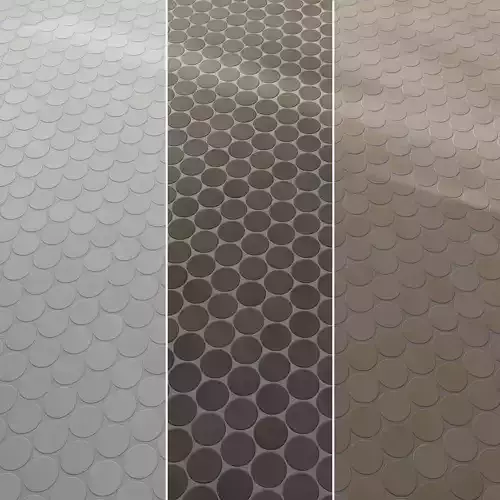 Tile Makoto Matte Ceramic Circle - Set 26 