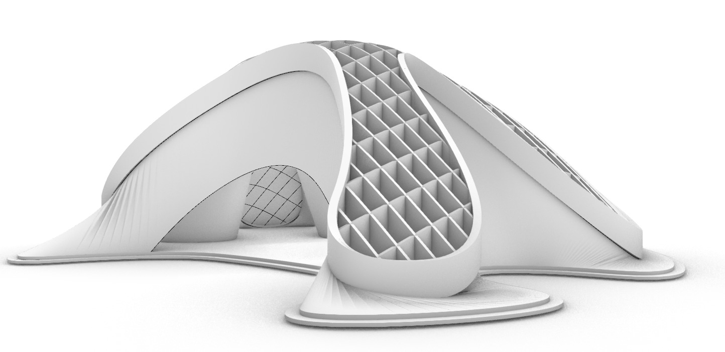 Parametric Library Architectural 3D model 3D model_1