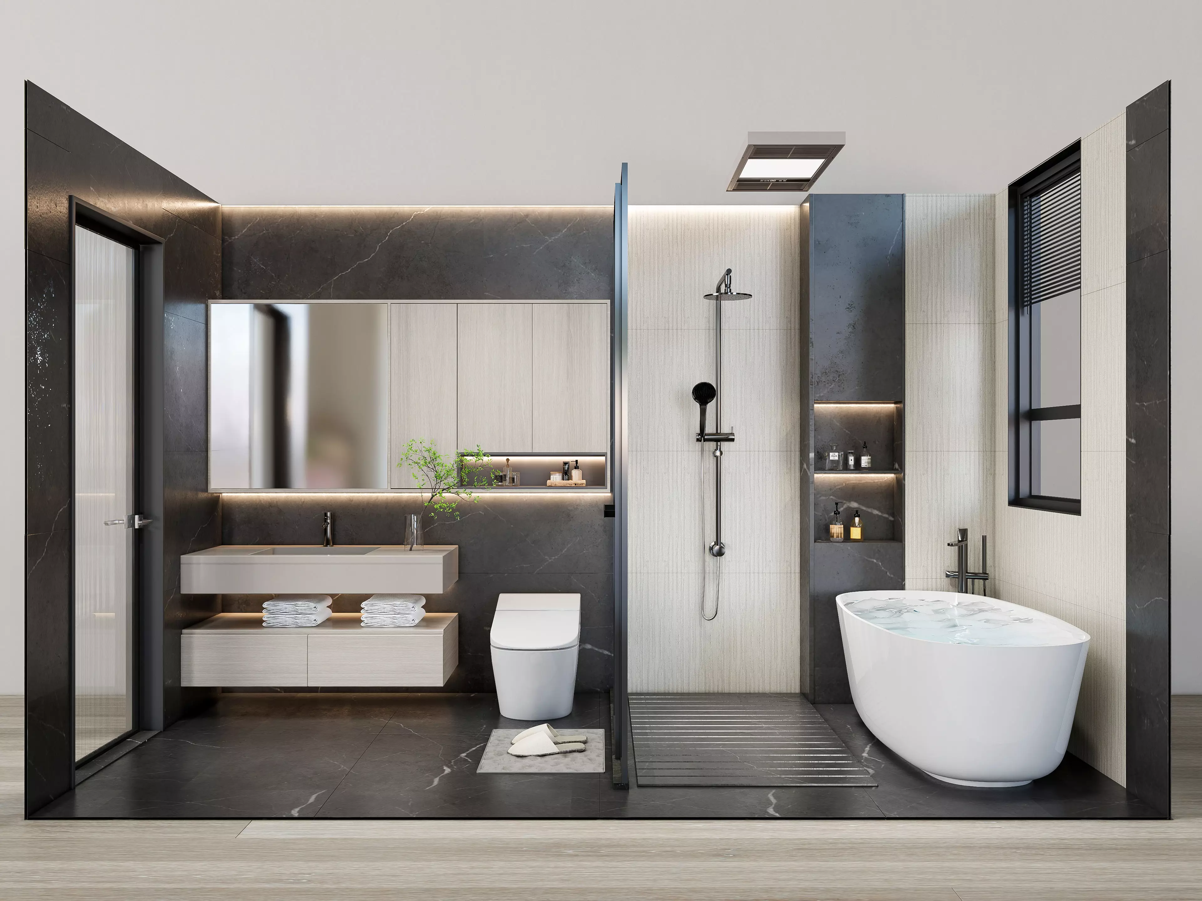 Vanity bathroom set 17 3D model