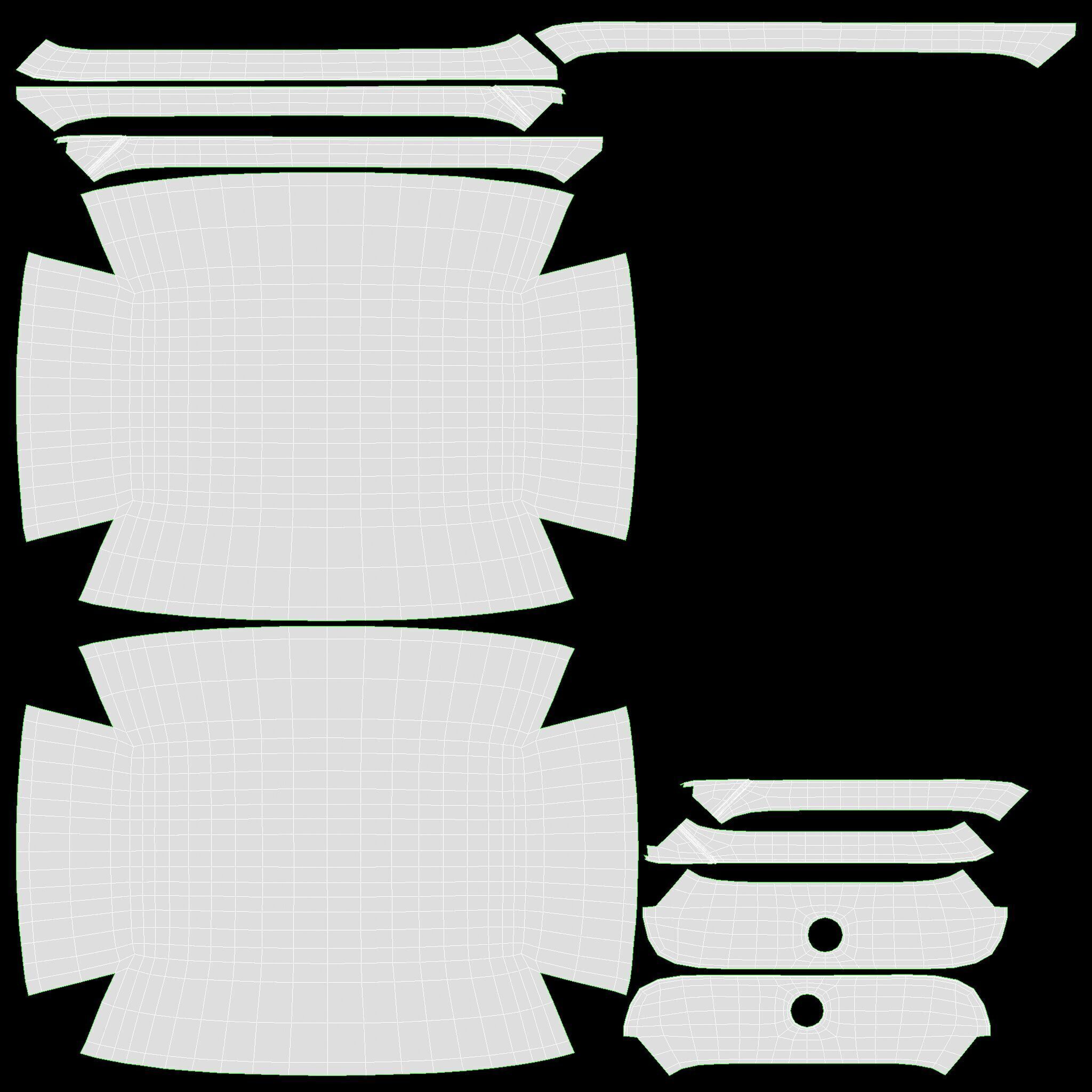 Chicken cutlets in breadcrumbs with packaging Low-poly 3D model_14