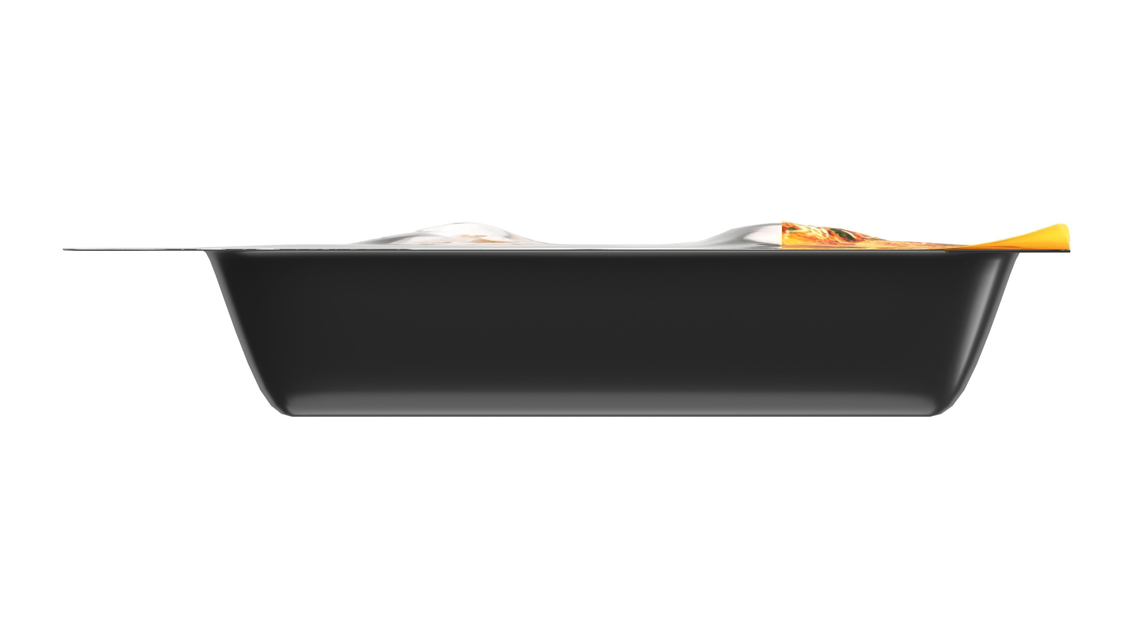 Chicken cutlets in breadcrumbs with packaging Low-poly 3D model_4