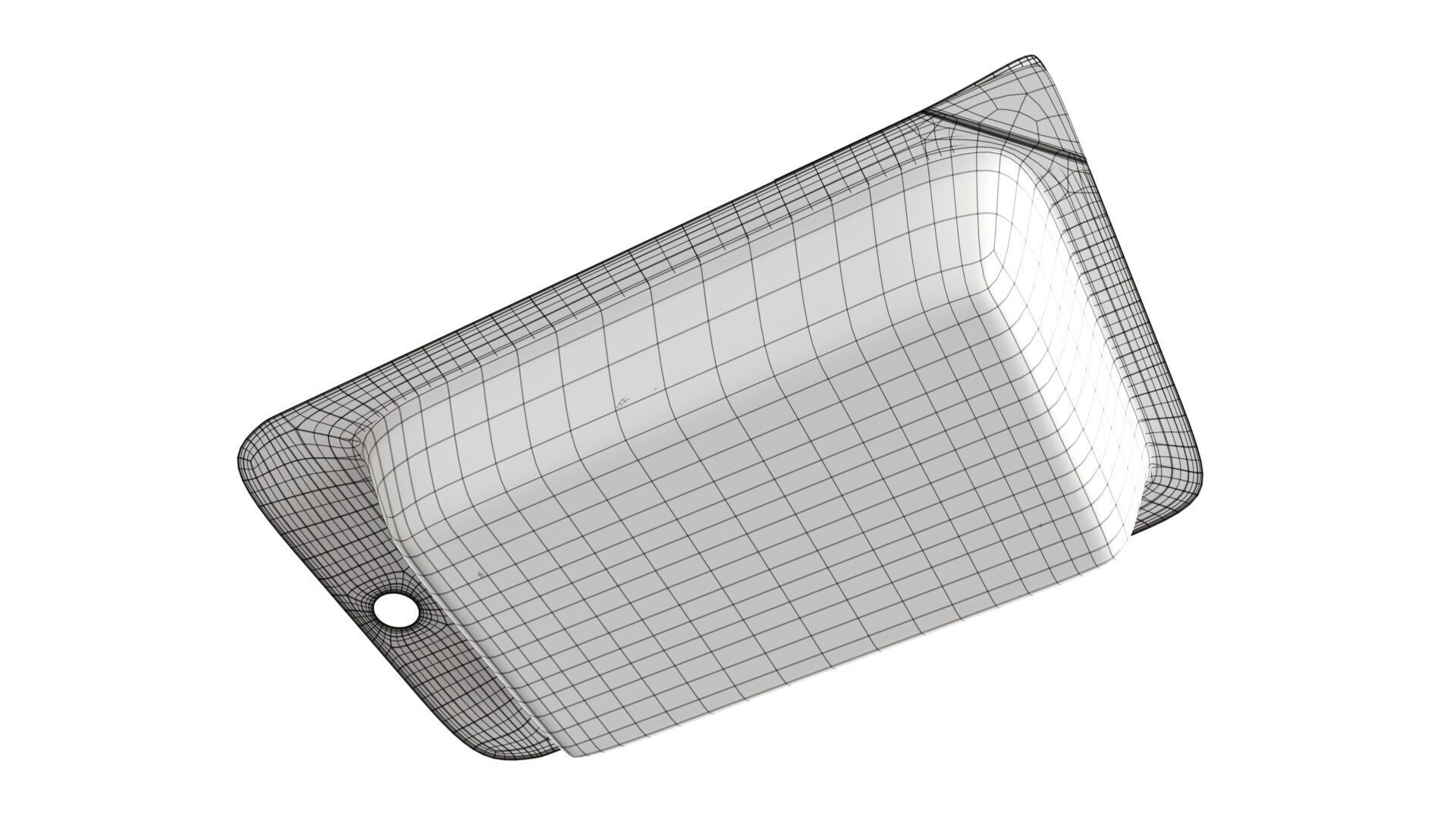 Chicken cutlets in breadcrumbs with packaging Low-poly 3D model_8