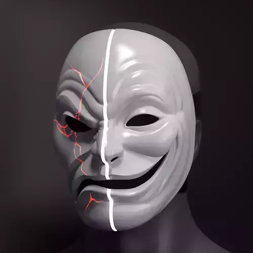 Da Kurlzz AT mask from Hollywood Undead 3D model