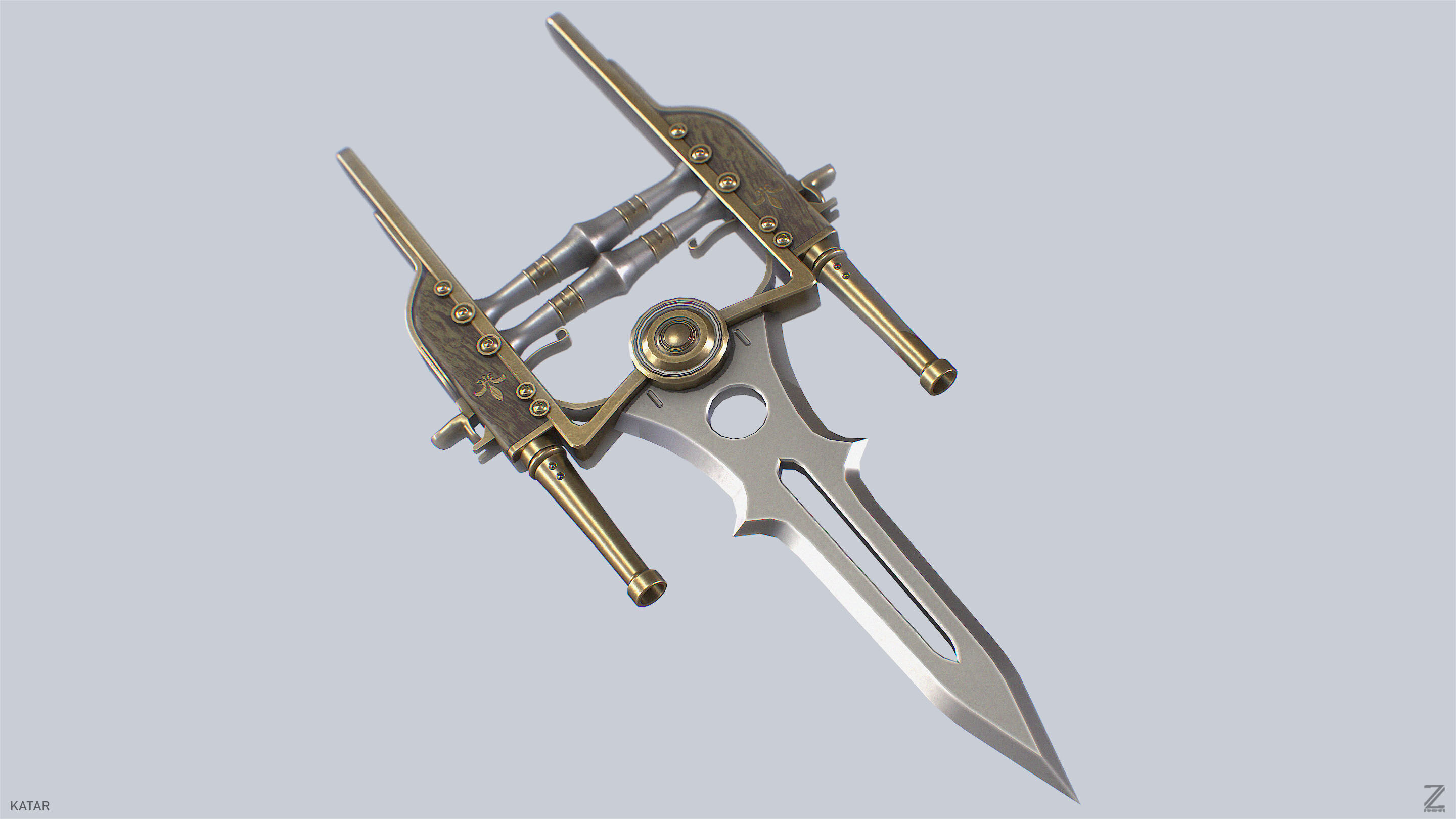 Katar Low-poly 3D model_5